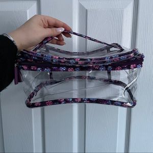 Vera bradley clear cosmetic case!✨